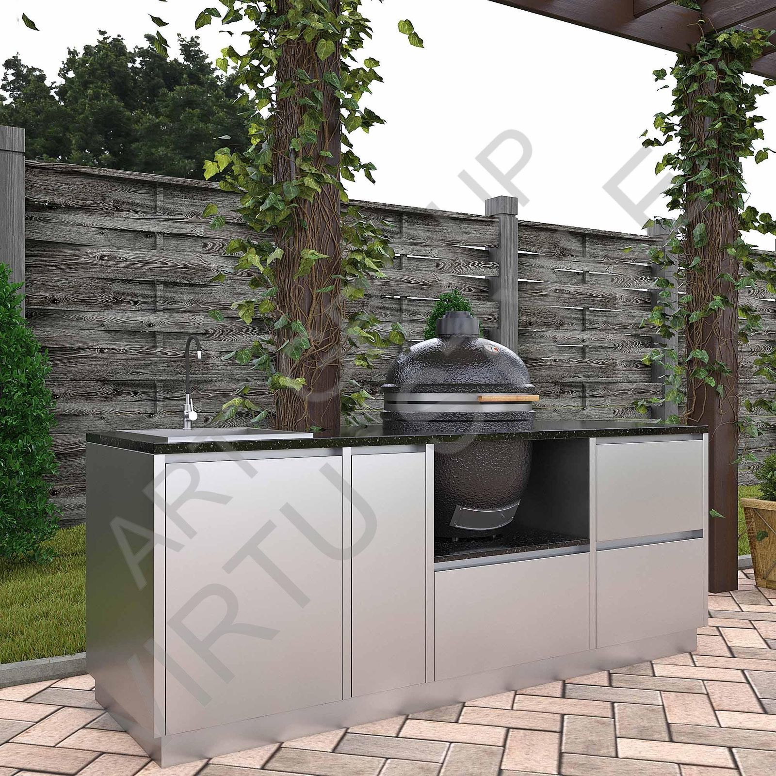 VIRTU Grand BBQ M 2.0 inox №1