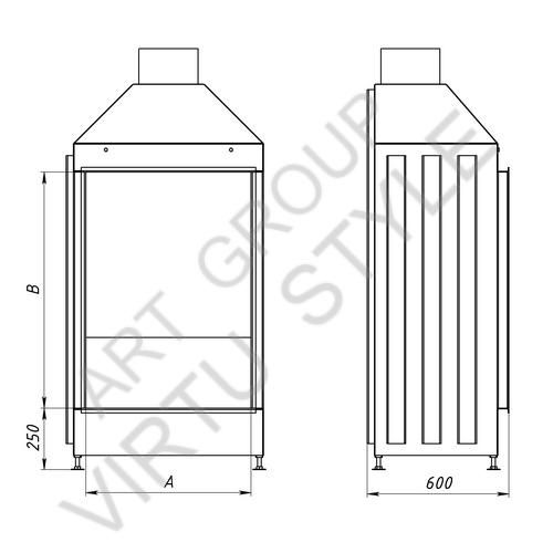 VIRTU Space VS 70100: чертеж №1