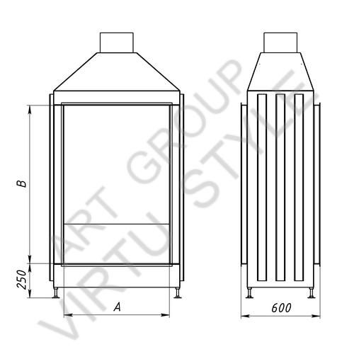 VIRTU Space VB 80160: чертеж №1